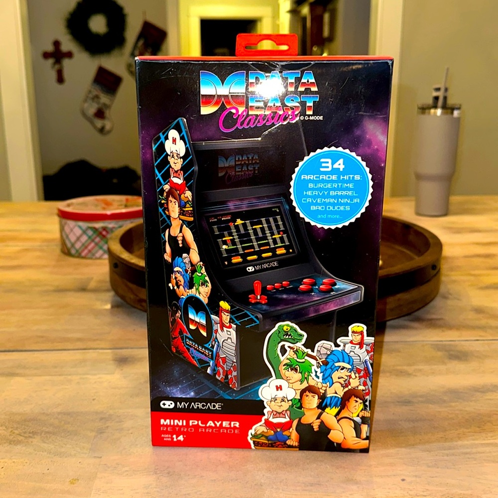 My Arcade Data East Classics Mini Player - 10 Inch Retro Arcade Machine Cabinet